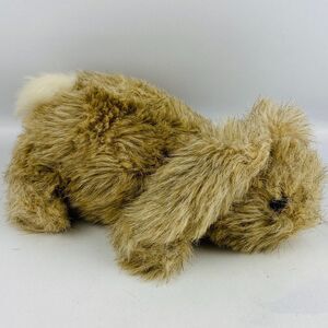 Vintage Dakin Fuzzy Bunny Hand Puppet Plush 1983 12"‎ Rabbit Floppy Ears